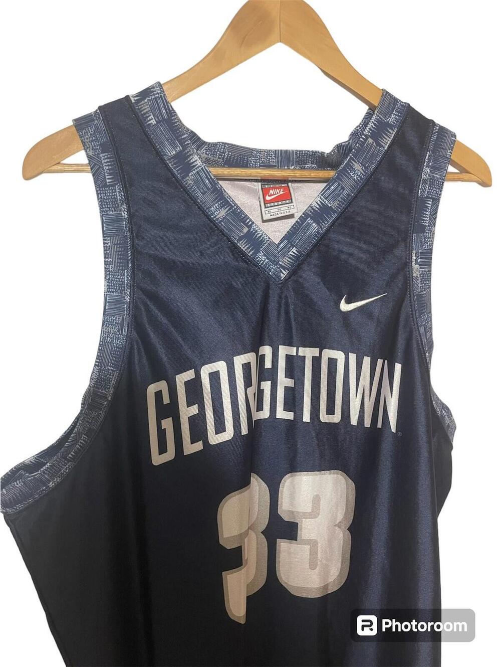 XL Nike Georgetown Patrick Ewing / Alonzo Morning Basketball Jersey #33